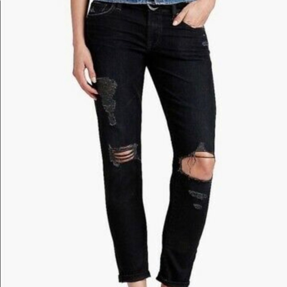 Lucky Brand Sienna Cigarette Black Skinny Jeans